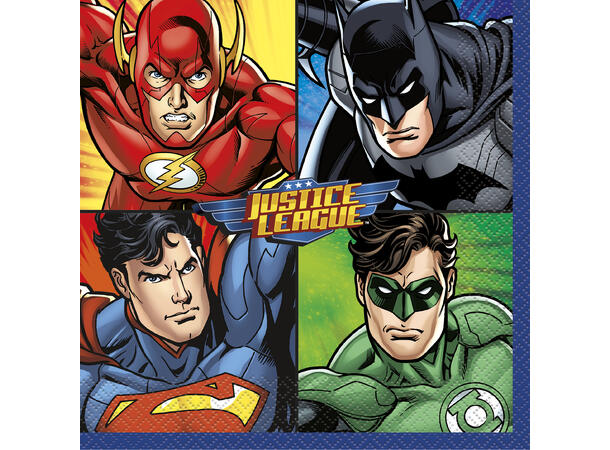 Justice League 16 Lunchservietter - 33x33cm