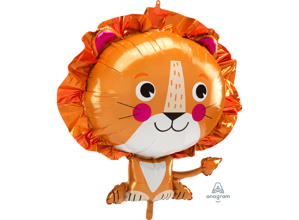 Lion 1 Stor folieballong med form - 60x53cm