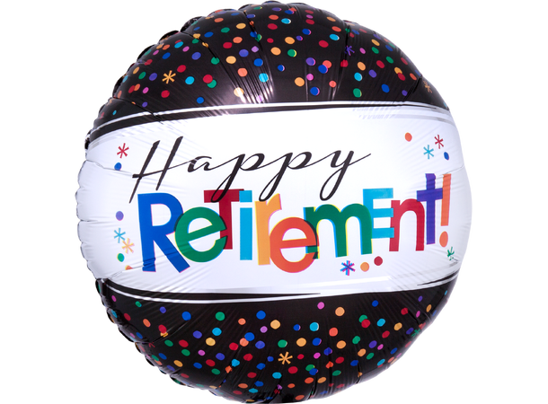Officially Retired 1 Folieballong - Rund - 18" (43cm)