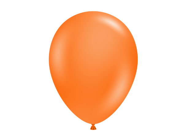 Orange 100 gummiballonger - 28cm (11")