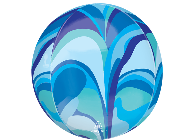 Orbz™ Blue Macro Marble 1 Ballongball - ORBZ - 38x40cm