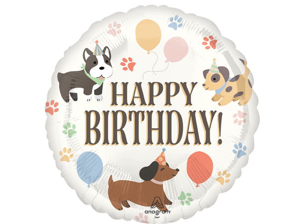 Pawsome Party 1 Folieballong - Rund - 18" (43cm)