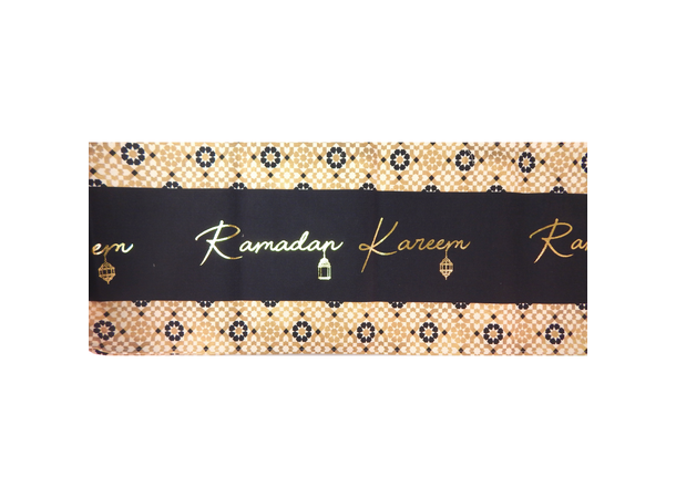 Ramadan - Gold Geo 1 Bordløper i bomull - 240x30cm