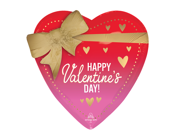 Satin Better with Bows Valentine 1 Folieballong Multi - 28" (71cm)
