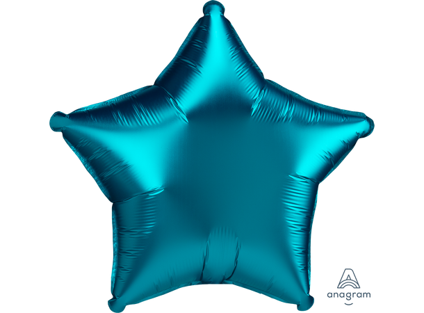 Satin Luxe™ Aqua Star 1 Folieballong - Stjerne - 19" (48cm)