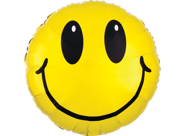 Smile 1 Folieballong - Rund - 18" (43cm)