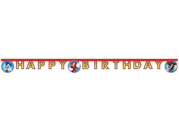 Sonic 1 "Happy Birthday" - Leddbanner