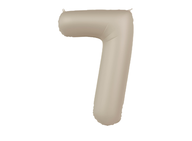 Tallballong - Creamy Latte 7 1 Folieballong - 86cm (34")