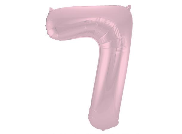 Tallballong - Pastel Rosa Matt - 7 1 Folieballong - 86cm (34")