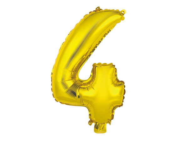 Tallballong # 4 - Gull 1 Folieballong - 41cm (16") 