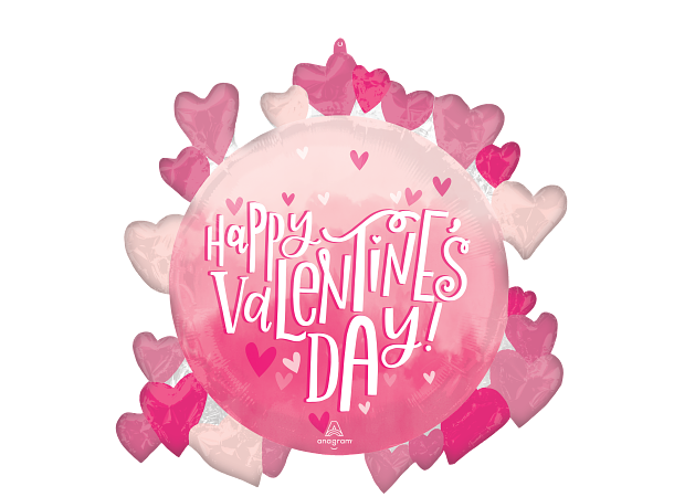 Valentines Day - Pearl Shine 1 Folieballong med form - 66x60cm