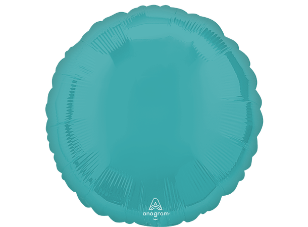 Vibrant Blue 1 Folieballong - Rund - 18" (43cm)