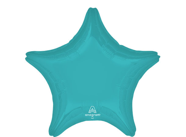 Vibrant Blue 1 Folieballong - Stjerne - 19" (48cm)