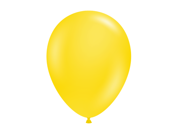 Yellow 100 gummiballonger - 28cm (11")