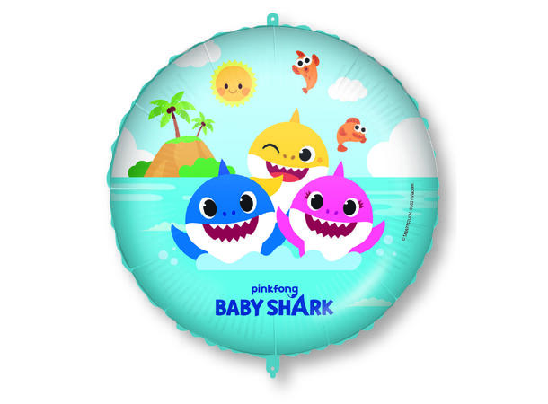 Baby Shark 1 Folieballong rund - 18" (46cm)