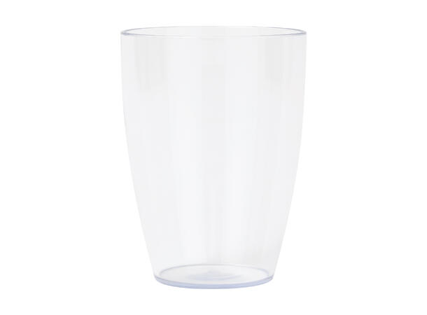 Delvis gjennomsiktig - Klar 2 Gjenbrukbare plastglass