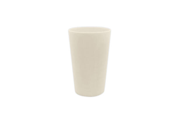 Ensfarget - Beige 2 Gjenbrukbare kopper i plast - 2,5dl