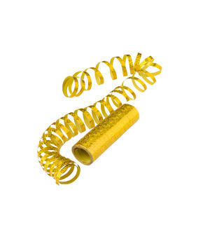 Holografiske serpentiner - Gull Serpentiner i papir - 400m