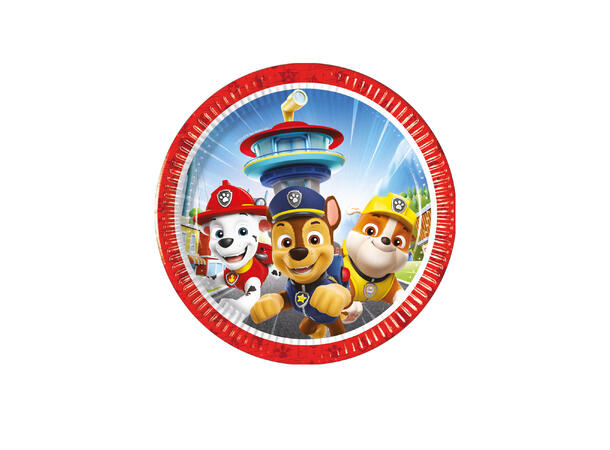 Paw Patrol - Rescue Heroes 8 Tallerkener i papir - 20cm