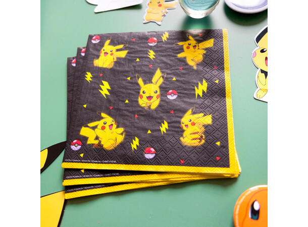 Pokemon 16 Lunsjservietter - 33x33cm