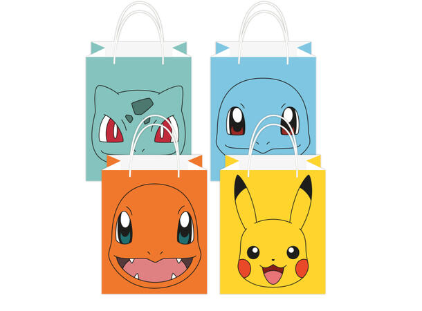 Pokemon 8 Godteposer i papir - 21.4x13 cm