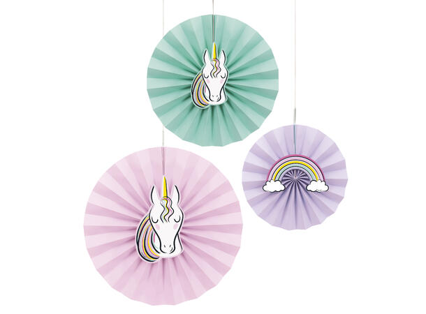Starry Unicorn 3 Papirvifter med dekor