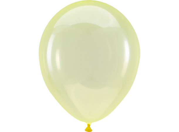 11R - Crystal Clearz™ Yellow 50 Gummiballonger - 28cm (11")