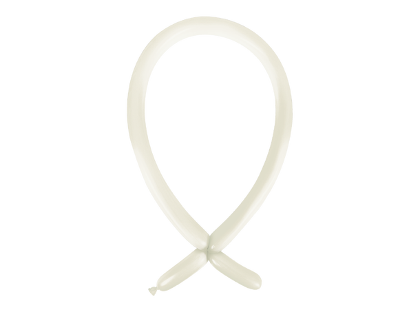 160A - Standard Frosty White 100 Gummiballonger til figurer