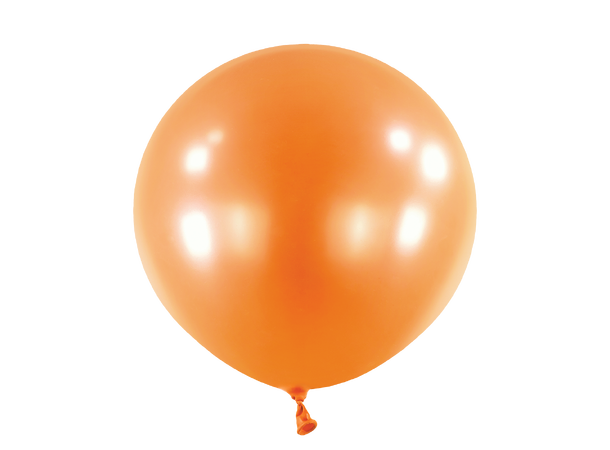 24R - Metallic Tangerine 4 Gummiballonger - 61cm (24")
