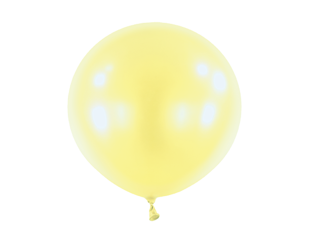 24R - Pearl Light Yellow 4 Gummiballonger - 61cm (24")