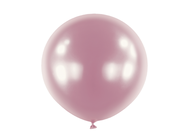24R - Satin Luxe™ Pastel Pink 4 Gummiballonger - 61cm (24")