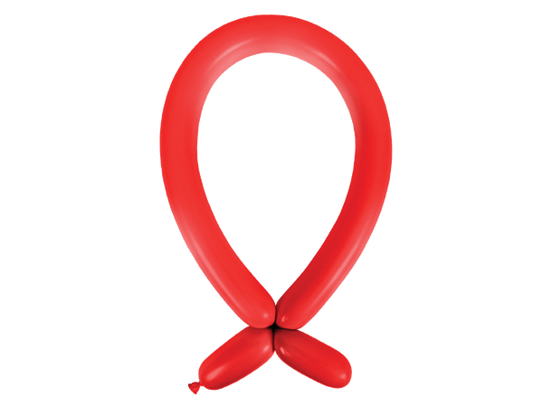 260A - Standard Apple Red 100 Gummiballonger til figurer