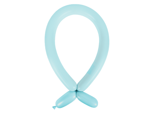 260A - Standard Pastel Blue 100 Gummiballonger til figurer