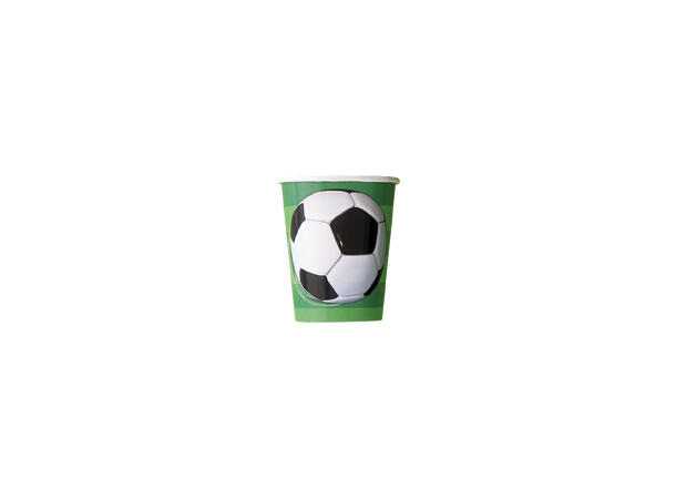 3D Fotball 8 Kopper i papp - 2,5dl