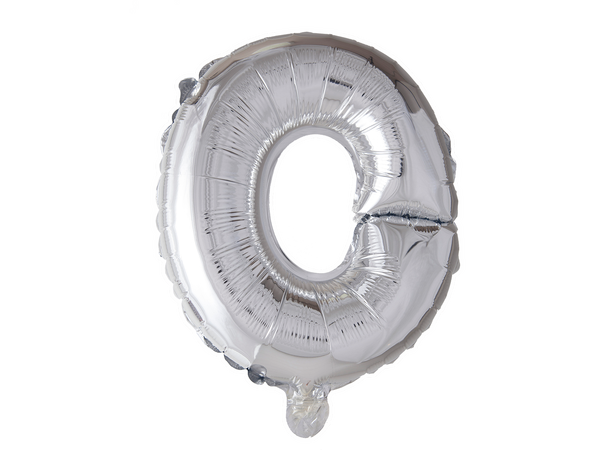 Bokstavballong - O - Sølv 1 Folieballong - 41cm (16")