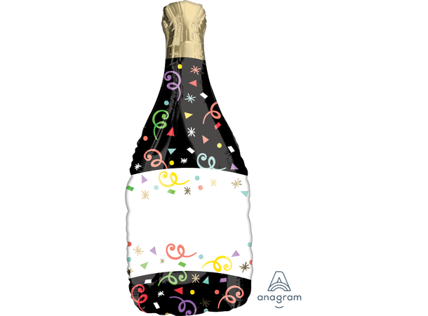 Confetti Bubbly 1 Stor folieballong med form - 24x91cm