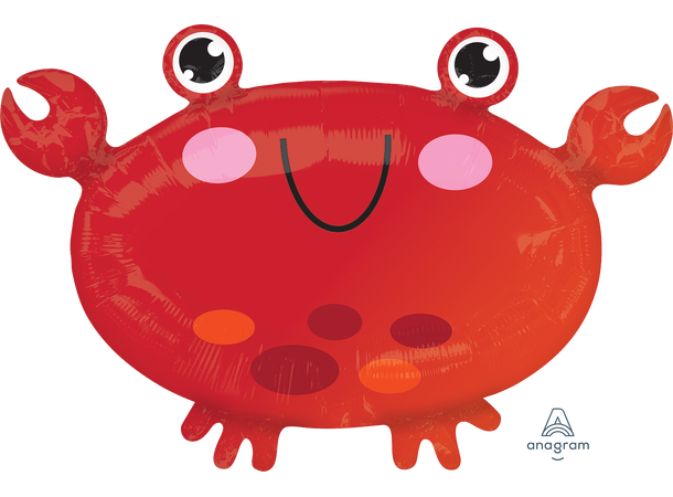 Crab 1 Folieballong med form - 55x38cm