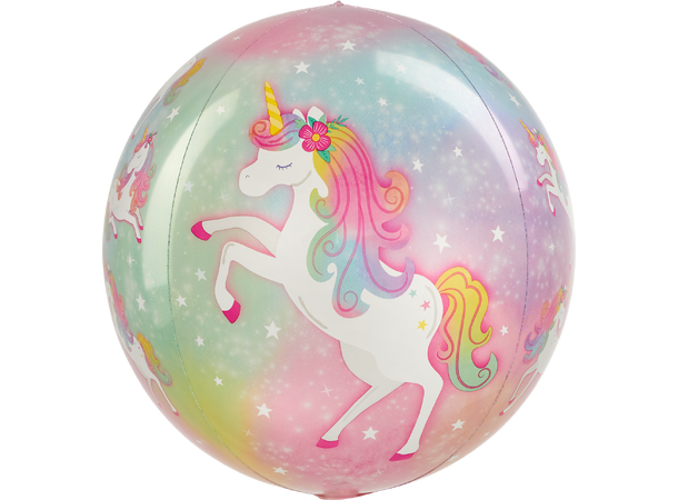 Enchanted Unicorn 1 Ballongball - ORBZ - 38x40cm