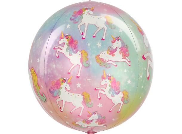 Enchanted Unicorn 1 Ballongball - ORBZ - 38x40cm 