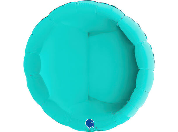 Ensfarget - Tiffany 1 Folieballong - Rund - 36" (91cm)