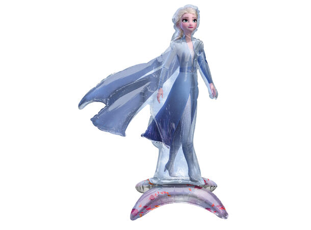 Frozen Elsa - Ståenmde helfigur 1 Folieballong med form - 48x63cm