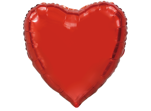 Hjerteballong - Rød 1 Stor folieballong - 91cm (36") 