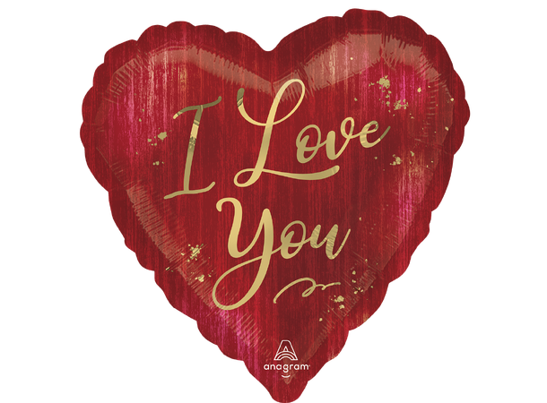I Love You Rouge 1 Folieballong - Hjerte - 18" (43cm)