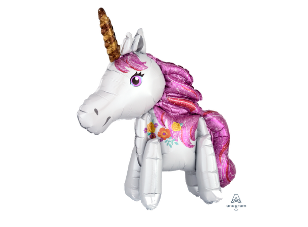 Magical Unicorn 1 Folieballong 3D - 55x63cm