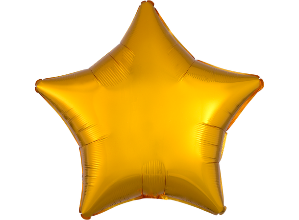 Metallic Gold 1 Folieballong - Stjerne - 19" (48cm)