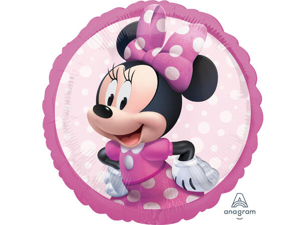 Minnie Mouse Forever 1 Folieballong - Rund - 18" (43cm)