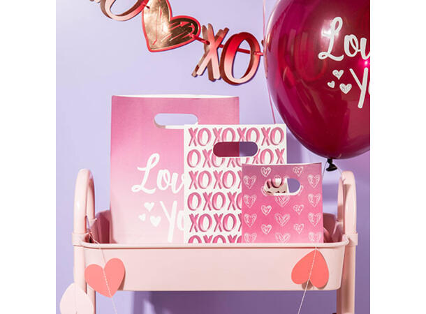 Ombre Love - Gaverposer 3 str 3 gaveposer i papir