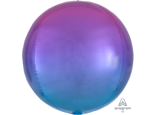 Ombré Orbz™ Pink & Blue 1 Ballongball - ORBZ - 38x40cm