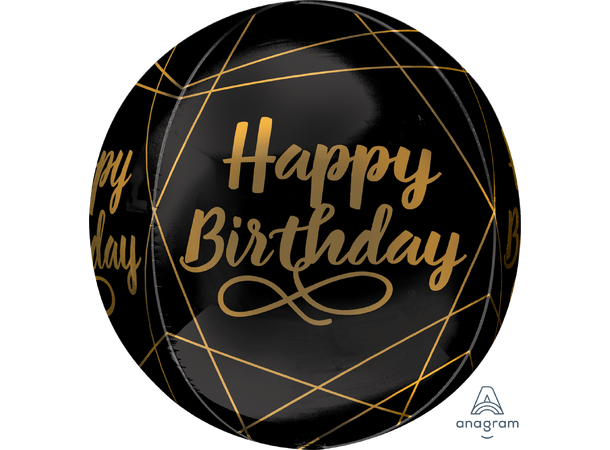 Orbz™ Elegant Birthday 1 Ballongball - ORBZ - 38x40cm