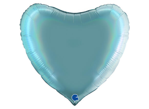 Rainbow Holographic Platinum TenerifeSea 1 Folieballong - Hjerte - 36" (91cm)